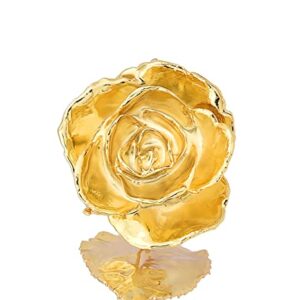 Metal Gold Rose Flower